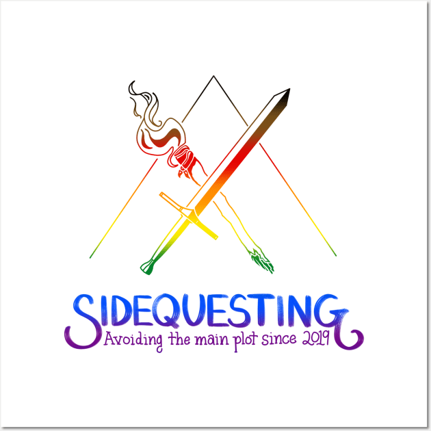 Pride Sidequesting Logo Wall Art by Sidequesting